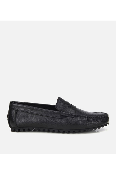 Hotiç Erkek Deri Siyah Comfort Günlük Loafer
