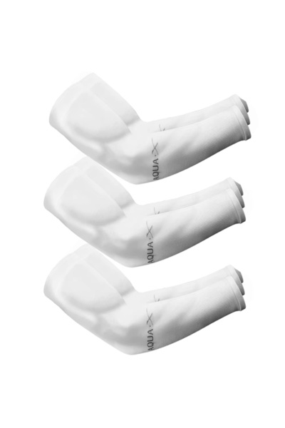 Choice3 WHITE 3 Pairs Ultra Thin Ice Silk Cooling Arm Sleeves, UV Protection ...