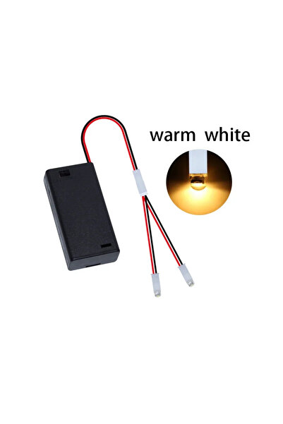 Choice4 Double warm white New LED Lamp Beads Small Night Light No. 5 Battery ...