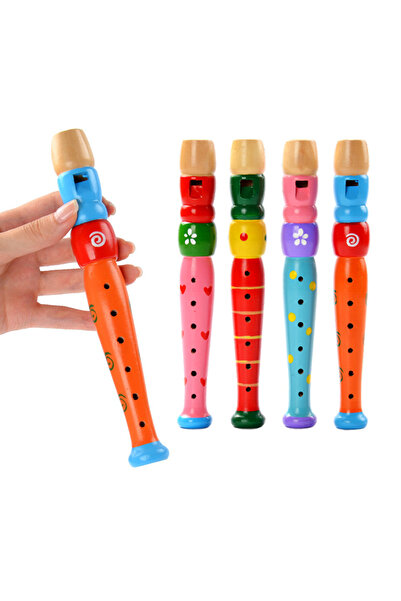 Choice 1 Pc Small Wooden Colorful Piccolo Flute for Kids Learning Rhythm Musi...