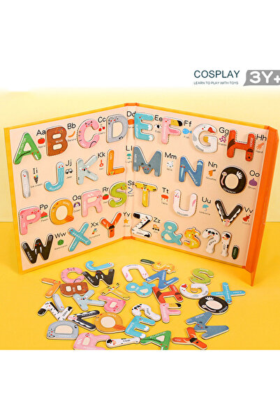 Choice Montessori Wooden 26Pcs Magnetic English Letters Board Game Alphabets ...