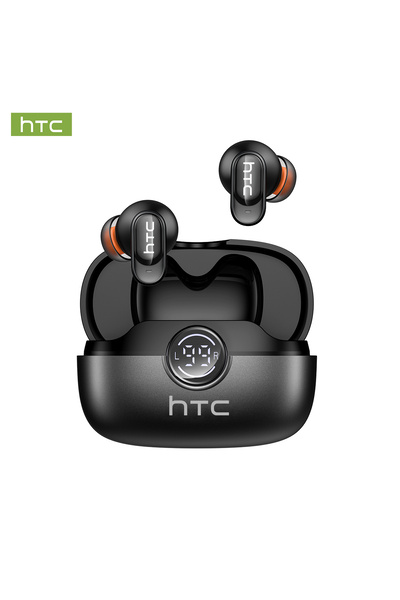 Choice1 سماعات أذن لاسلكية HTC NE79 TWS سوداء بدون ذكاء اصطناعي، بلوتوث 6.0، ...
