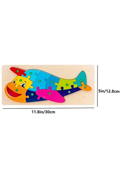 Choice7 Plan Wooden Puzzles for Kids, Number Puzzle, Dinosaur Puzzles and Ani...