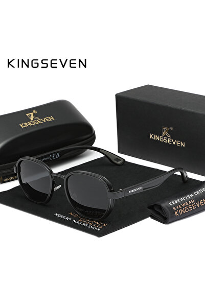 choice2 Black Gray KINGSEVEN Sunglasses Men Polarized UV400 Retro Luxury Fash...