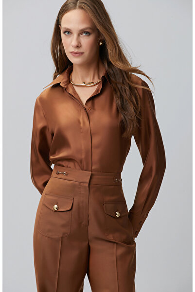 Network Tarçın Limited İpek Twill Gömlek