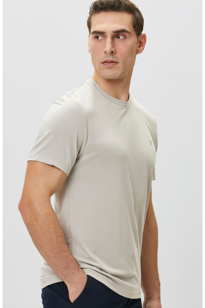 Network Bej Basic Modal T-shirt