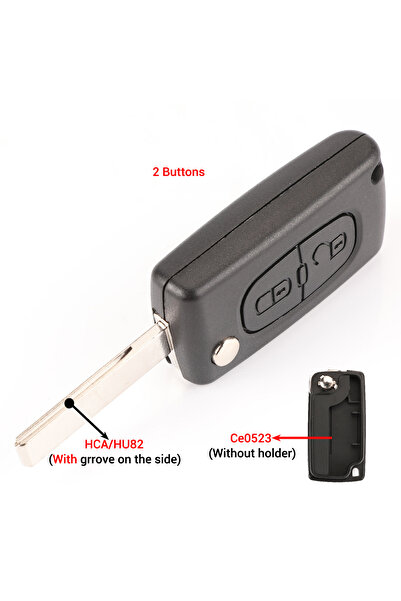 Choice28 مفتاح سيارة عن بعد لسيتروين 2B CE523 HU83 jingyuqin CE0523/CE0536، م...