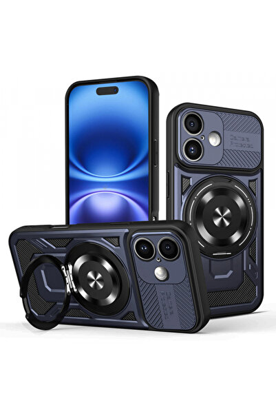 Apple Husa pentru iPhone 16, Techsuit, RuggedCam, Albastra