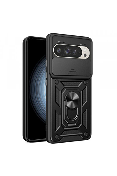 Google Husa pentru Pixel 9 / 9 Pro, Techsuit, CamShield, Neagra