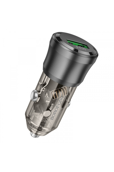 Borofone Incarcator Auto BZ23 Noble, 18W, 3A, 1 x USB-A, Negru