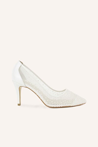 MARCATELLI Cinderella Mini İncili Gelin Ayakkabısı
