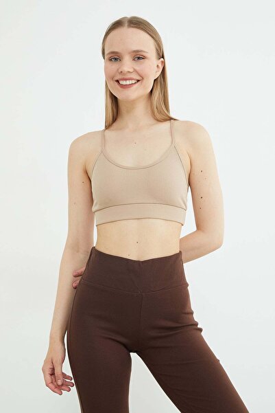 Fulla Moda Bustier sa rebrastim užetom i križnim leđima