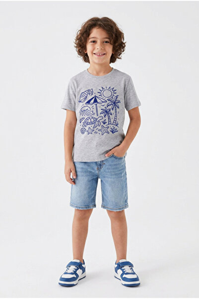 Hafico Boys/Girls Sea-Themed Printed T-Shirt
