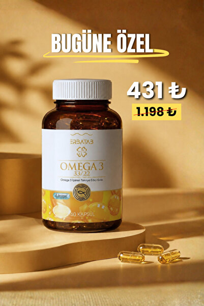 Erbatab Omega 3 Balık Yağı 33/22 60 Kapsül Licaps®