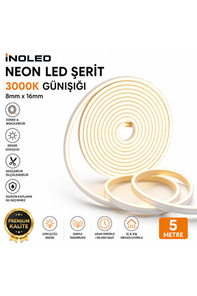 Masfitech İnoled 4342 12v Dc Şerit Neon Led 5 Metre