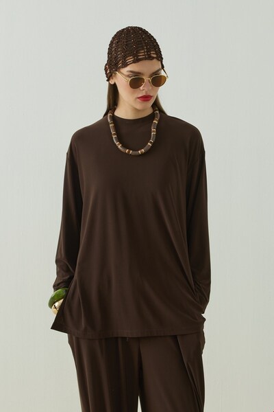 QANU Alya T-shirt Kahverengi