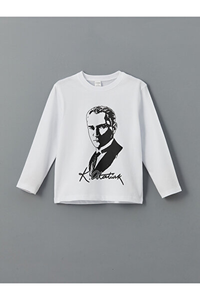 LC Waikiki Original Ataturk Printed Boy's T-Shirt