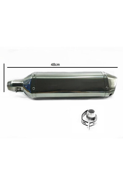 Akrapovic ΤΕΛΙΚΟ ΕΞΑΤΜΙΣΗΣ REPLICA ME ΜΟΝΗ ΜΠΟΥΚΑ ΤΥΠΟΥ ΝΙΚΕΛ 48 CM OEM