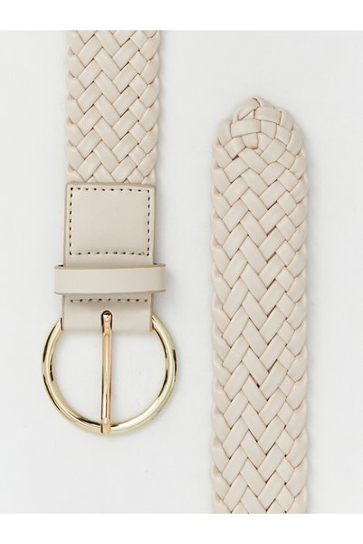 LC Waikiki Nevavm Women's Belt with Knitted Pattern