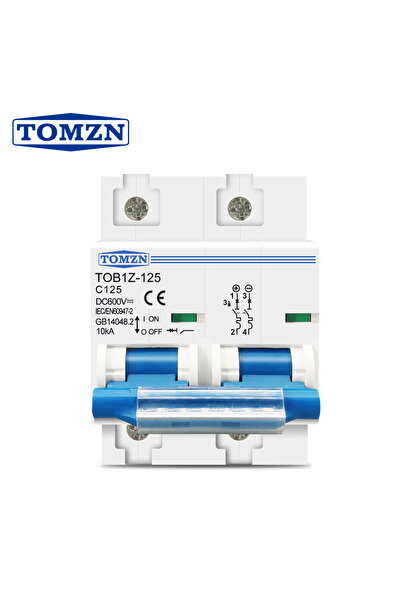 Choice1 قاطع دائرة كهربائية TOMZN 2P DC MCB 600V 125A 100A 80A لنظام الطاقة ا...