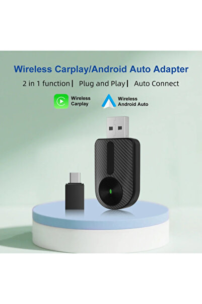 Choice6 2in1-7 Carplay Android Auto Wireless Adapter 2 in 1 Carplay Adapter f...