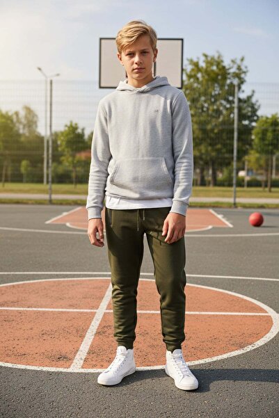 Fulla Moda Φούτερ Jogger για αγόρι με ελαστική στάμπα μέσης