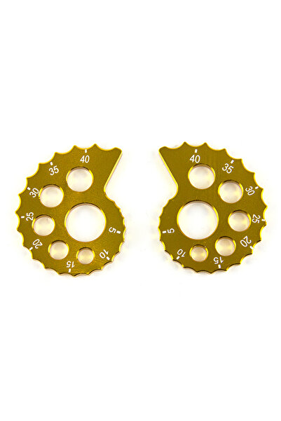choice2 Gold Motorcycle CNC Chain Adjuster Regulator Accessories For Honda CR...