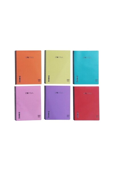 Umut Ticaret U-Deep Pp Cover Spiral A4 60 Sheets Squared Notebook 12-Pack
