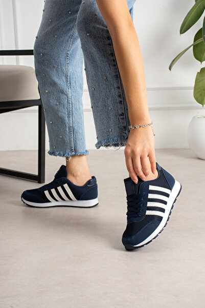 en7 Navy Blue White Unisex Sneaker Sports Shoes Daily Casual Light Comfortabl...