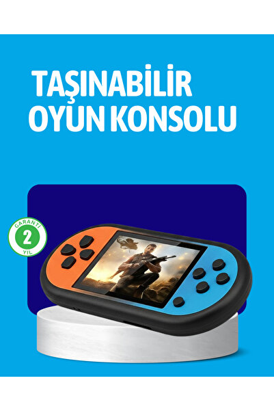 ASTRALTECH Retro 520 Oyunlu Taşınabilir Konsol HD Ekran USB Şarjlı