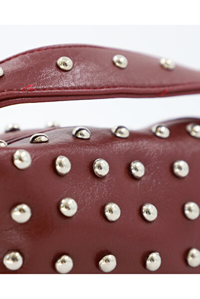 lalettobags Women's Elya Model Studded Chain Strap Mini Hand and Shoulder Bag