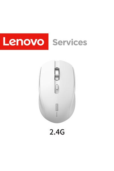 Choice1 Lenovo 2.4g White Wireless Ergonomic Computer Mouse Noise-Reduction S...
