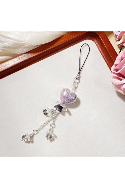Choice1 grey Sweet Delicate Floral Chubby Heart-Shaped Flower Guben Chain Gub...