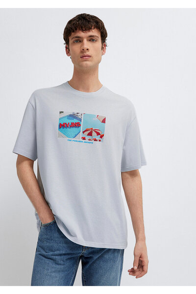 Mavi MVJNS Bedrucktes Outdoor-T-Shirt mit lockerer Passform / lockerem, beque...