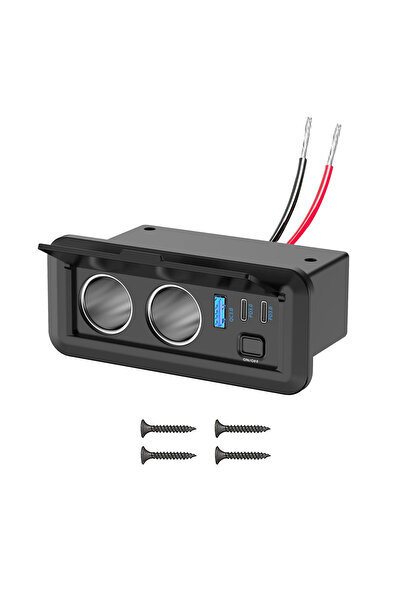 Choice كيبيدومي QC-PD-PD-Socket جديد، شاحن سيارة 12 فولت بتقنية QC3.0 وشاحن م...