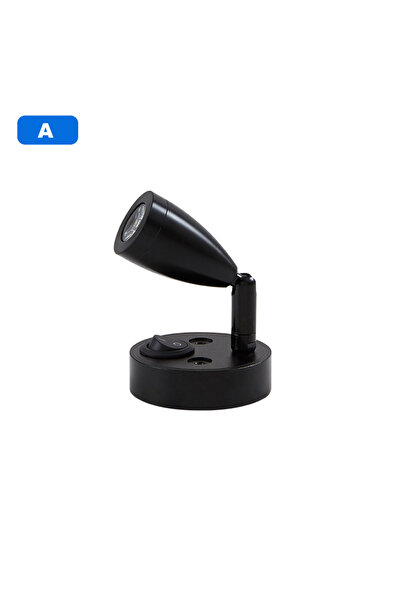 Choice3 3W Warm White Black DC12V LED Spot Reading Light RV Boat Caravan Camp...
