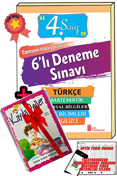 Ata Yayıncılık 4. Sınıf 6'lı Poşet Deneme Sınavı
