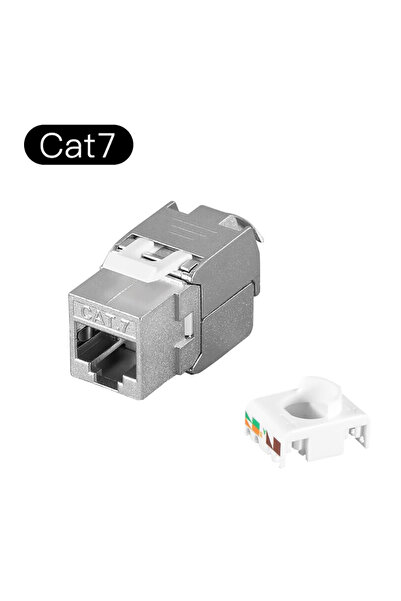 Choice CAT 7 CAT6A CAT7 Free Crimping Network Shielded Module Zinc Alloy Shel...