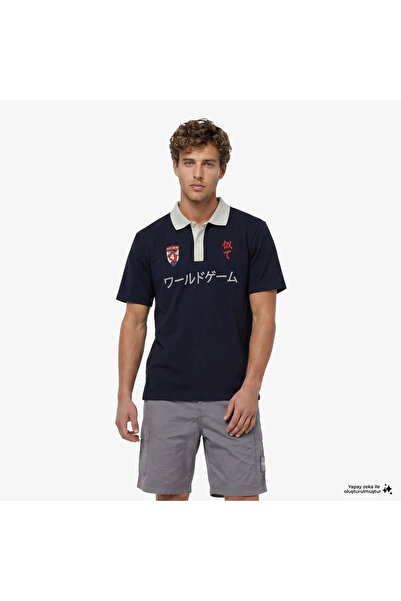 United4 Regular Fit Men's Blue T-Shirt
