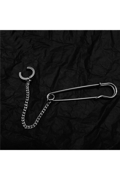 Choice Ear Clip 1pc Fashion Exaggerated Pin Chain Ear Clip Non Piercing Stain...