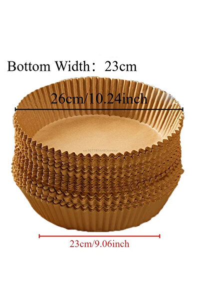 Choice23 100PCS 23CM-Round Air Fryer Disposable Paper Liner for Cooking Bakin...