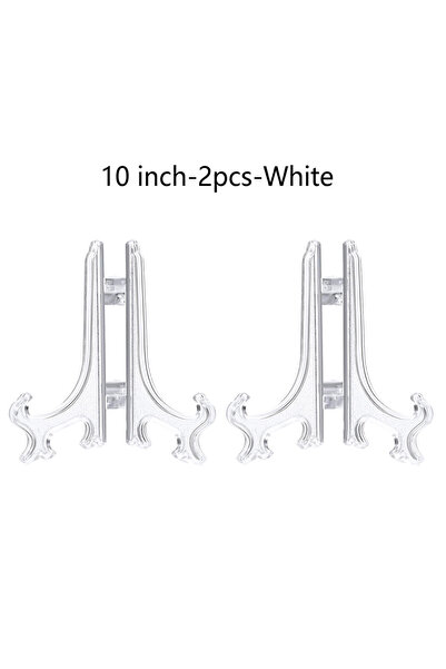 Choice14 10 Inch-2 PCS-White Plastic Acrylic Easels or Stand/Plate Holders to...