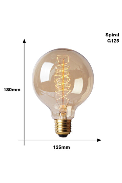 Choice E27 40W G125 spirai 220V Retro Edison Bulb E27 220V 40W ST64 G80 G95 G...