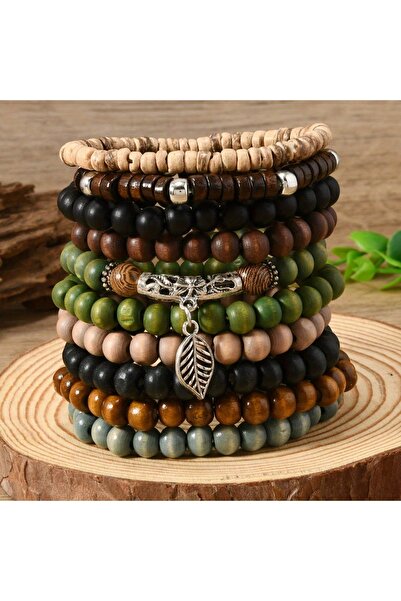 Choice 10 Pcs Bracelets 10pcs Bohemian Style Handmade Wood Beaded Bracelets, ...