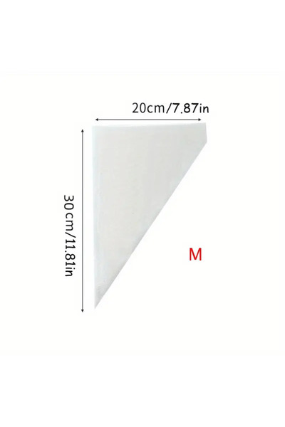 Choice M 100PCS Disposable Pastry Bags, Extra Strong&Leak-Proof Piping Bags f...