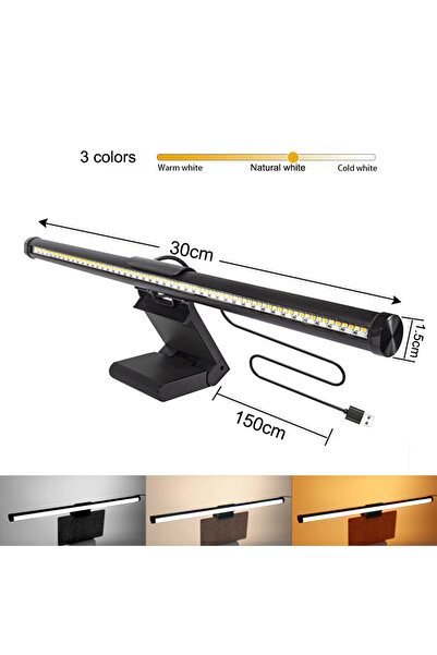 Choice مصباح LED معلق لشاشة الكمبيوتر بطول 30 سم، إضاءة محيطة للعمل والدراسة ...