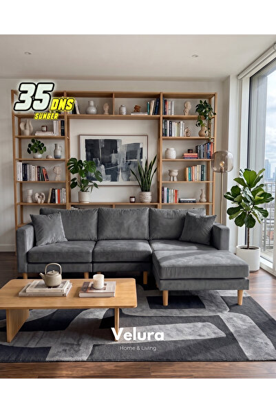 Velura Home & Living Armin Akıllı Köşe Koltuk Takımı & Modern Modüler Yataklı...