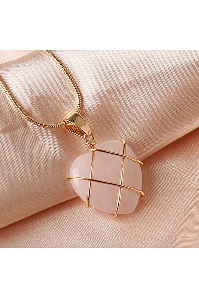 Choice 45cm Powder crystal Fashion Cartoon Princess Heart Pendant Necklace Tw...