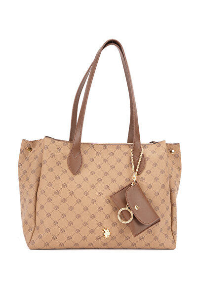 U.S. Polo Assn. K.Beige Women's Shoulder Bag Us26567