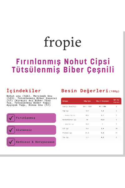 FROPİE Chickpea Chips Mini Trial Pack